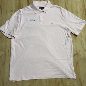 Brooks Brothers Men XL Pink Pima Cotton Short Sleeve Polo Prospect Lake Colorado